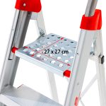 Profesjonalne drabiny rozstawne DOMUS – stopnie 13 cm
