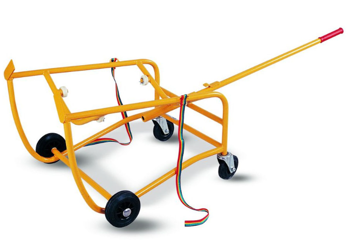 Wózek do beczek zakrem płaski